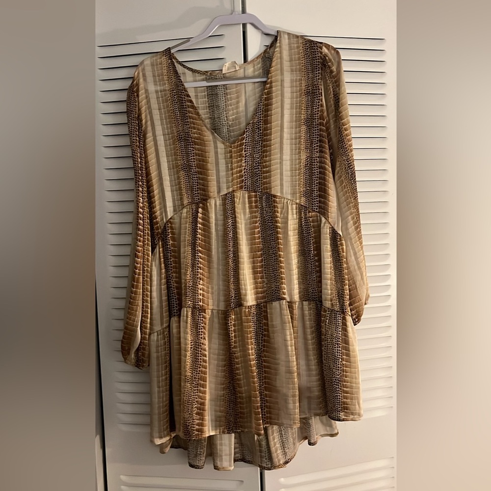 Babydoll dress snakeskin